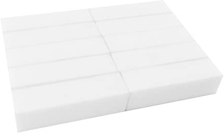 FRCOLOR 30piezas Bloques De Pulido De Esponja Para Manicura De Uñas Para Salones y Personal De Lijado Para Uñas y Artificiales Blanco