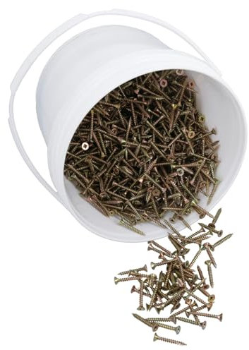 Lot de 1200 vis à bois Pozi à tête fraisée multi-usages 4 x 40 mm