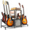 Bikoney Supporto Chitarra a 5 Livelli per Chitarra Acustica, Elettrica, Basso, Supporto Rack per Chitarra Regolabile per Più Chitarre Porta Chitarra