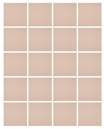 20 Stück Teppiche, 50.8 * 50.8cm Teppichfliesen mit Klebepatch für Restaurants Familienzimmer Flure Büros Hotels Pensionen Dicke 3.5mm (Beige-Kamel)