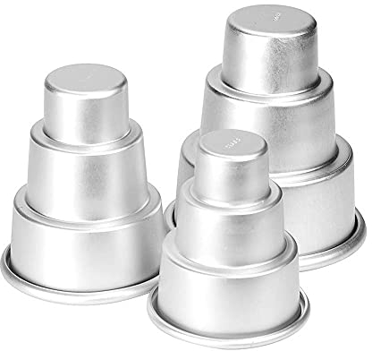 Molde redondo para hornear chocolate, utensilios para hornear magdalenas, herramientas de cocina, moldes para tartas (3 unidades)