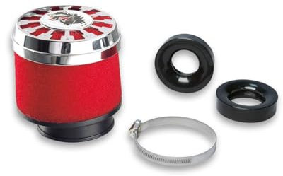 MALOSSI 04 9802 Filtro Aria RED FILTER E13 D. 60 Dritto, Compatibile con Malaguti, per Piaggio, per Mbk, per Derbi, per Suzuki, per Yamaha