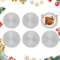 Homcomodar Weihnachten Tischsets Rund 6PCS Silberner Platzsets Abwaschbar 34cm Glitzer Platzdeckchen Hitzebeständigem Tisch Tischsets für Küche Abendessen