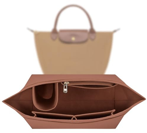 Organizer für Longchamp Tasche,Taschen Organizer für Longchamp S,Organizer für Longchamp Pliage S,Purse Organizer, Multi-Pocket Felt Handbag Organizer for Insert Wallet Organizer for Longchamp