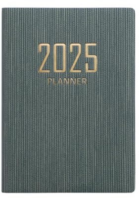 ZIRYXQ 2025 A7 Calendario Inglese Mini Agenda Libro Portatile Giornaliero Pianificatori Settimanali A7 Piccolo Notebook Tasca Notebook Programma