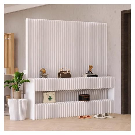 Raumteiler Einziehbare Raumteiler Aus Papier Für Zuhause, Studio, Büro, Raumteiler Für Den Innenbereich, Sichtschutz, DIY-Dekoration, Raumtrennung, Papierwand Mit Ablagefach(1.5x2m/4.92x6.56ft)