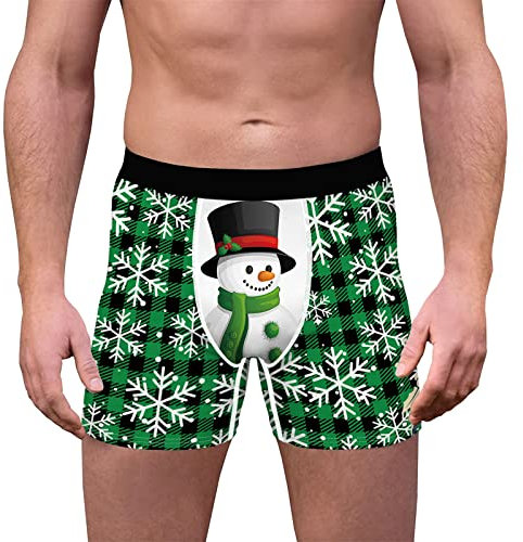 Adventskalender 2024 Männer, Weihnachts Boxershorts Herren Atmungsaktiv Herren-Boxershorts Luftig Leicht Unterhosen Männergeschenke Bequeme Unterwäsche Baggy Boxer Briefs Underwear