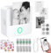 eSynic Mini Impresora para Movil, Impresora Fotográfica Portátil con 10 Rollos de Papel Mini Impresora Térmica Conexión Bluetooth Sin Tinta para Fotos, Diarios, Notas de Estudio