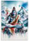 HMNANGDE Lord Shiva Poster Dekorative Malerei Leinwand Wandkunst Wohnzimmer Poster Schlafzimmer Malerei,Wandkunst Bilddruck Moderne Familienzimmer Dekor 12x18inch(30x45cm)