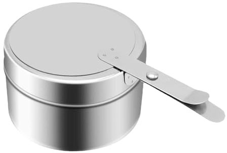 omiinitio Pour brûleur, canettes de combustible, chauffe-buffet, plateau de maintien au chaud, chafer mèches, combustible, avec couvercles de sécurité, boîtes chauffantes