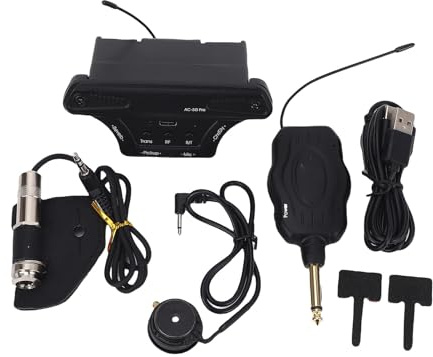 Pickup Acústica para Guitarra, Mejora la Experiencia Auditiva con Modo Vibrato, Micrófono para Guitarra, Graba y Transmite Canciones para Casa, Estudio, Conciertos y Producción Musical