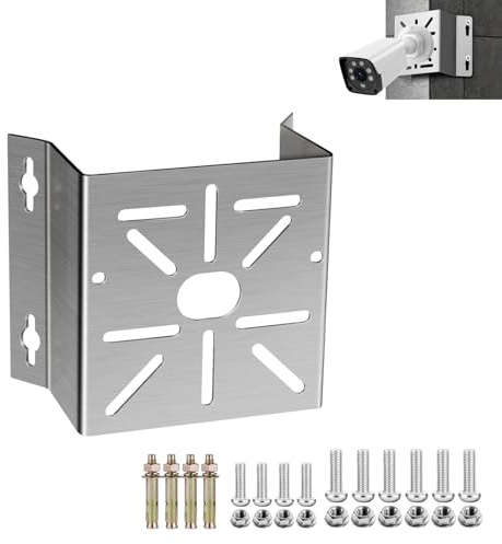 ZT-NET ZT-NET Edelstahl Eckhalterung für Wandmontage für Überwachungskamera | geeignet für CCTV, LED-Leuchten, Sonnenkollektoren