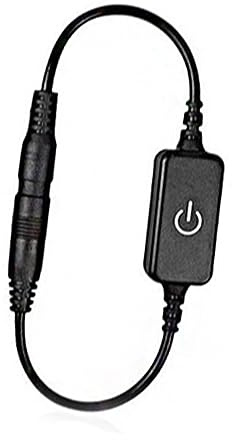 Cocoarm Mini Interrupteur Tactile Variateur LED, Plastique, Contrôle Tactile Facile, Réglage Précis de la luminosité, pour Bandes Lumineuses LED et Appliques Murales 12-24 V, Installation Conviviale