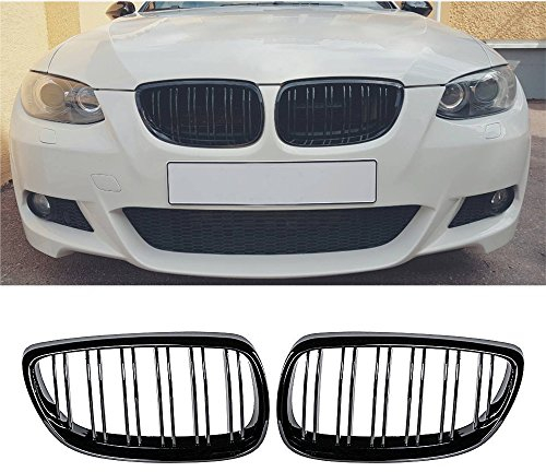 Ricoy Kühlergrill für Frontstoßstange, Nierenflossen, in glänzendem Schwarz