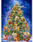 TWYYDP Jigsaw Puzzle 1000 Piece Christmas Tree Gift Teddy Bear Oil Painting Art Unisex Games