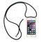 jbTec Handy Hülle mit Band zum Umhängen Klar kompatibel mit Apple iPhone 6 / 6s - Handykette Handyhülle, Handyband:Schwarz