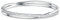 Swarovski Twist bangle, White, Rhodium plated, S