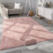 Paco Home Hochflor Teppich Wohnzimmer Flauschig Fellteppich Kunstfell Plüsch Shaggy Weich Fellimitat, Grösse: 160x220 cm, Farbe: Pink
