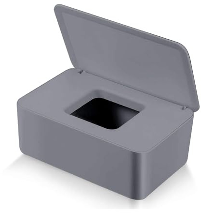 Feuchttüchter Box,Feuchtes Toilettenpapier Box,Feuchttücher-Box Baby | Taschentuchspender Serviettenbox mit Deckel,Kunststoff Aufbewahrungsbox Feuchttücher Spender für Zuhause und Büro