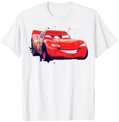 Disney Pixar Cars Lightning McQueen Paint Drifting T-Shirt
