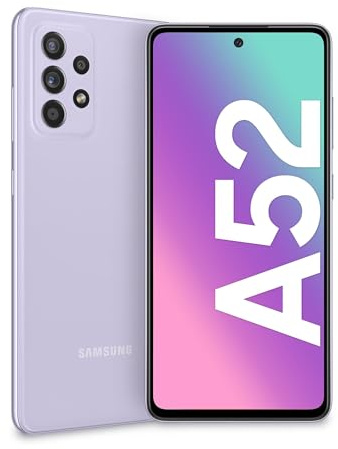 Samsung Galaxy A52 Violett 6GB RAM 4.500mAh Akku AI Handy Android 15 Smartphone ohne Simlock ohne Branding
