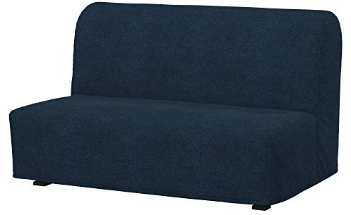 Soferia Sofabezug Kompatibel Mit Lycksele Sofaüberzug Sofaüberwurf Sofaschoner Cover Fleckschutz Kratzfest Robust Strong Denim Blau