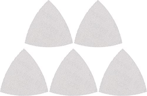 Bosch Professional 5x Expert M480 Sanding Net (for Hardwood, Paint on wood, 93x93 mm, Grit 120, Accessories Delta Sander)