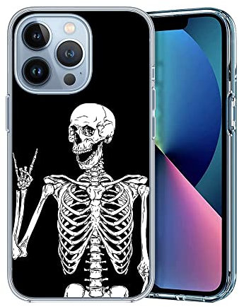 Hülle Design für iPhone 11, Rock Skeleton Clear Case Stoßfest Weich TPU Schutzhülle Case