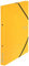 VON Leitz Ringbuch A4, Karton, Mit 2 Ringen und Gummibandverschluss, 25 mm Rückenbreite, Für 140 Blatt, Ringmechanik, Für Schule, Studium & Zuhause, 5 Stück, Gelb, 30120015