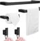 Hoomtaook 5 Piezas Toalleros de Baño, Accesorios Baño Papel Higiénico Instalación de Punzón de Superficie Acabado Negro, 2 Ganchos