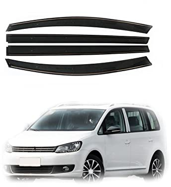 DHWUIASF Für VW Für Touran 2011 2012 2013 2014 2015 4 Teile/Satz Autofenster Visier Regenabweiser Rauchschutz Windabweiser