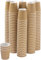 50 x 4oz Espresso Coffee Paper Cups Compostable Biodegradable Small Cardboard Ripple Cups for Hot & Cold Drinks Recyclable Take Away Cups (No Lids) (Kraft)