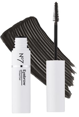 No7 Beautiful Eyebrows Brow Gel, Black, 3.7ml