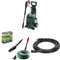 Bosch Home and Garden High Pressure Washer UniversalAquatak 135-1900 W & Bosch F016800611 Pressure Washer Home and Car Cleaning Kit & Bosch F016800361 6m Extension Hose