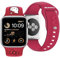 CG Mobile Hello Kitty Apple Watch Strap HKAWMSCHBLR for 38/40/41 mm Red Silicone Kitty Head