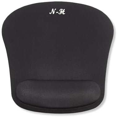 New Horrizon Mouse Mat WRIST SUPPORT Mouse Pad with Wrist Rest Support Mouse Mat with Non-slip Anti Slip PU Base, Comfortable Large Computer Mouse mat, With Foam Wrist Support