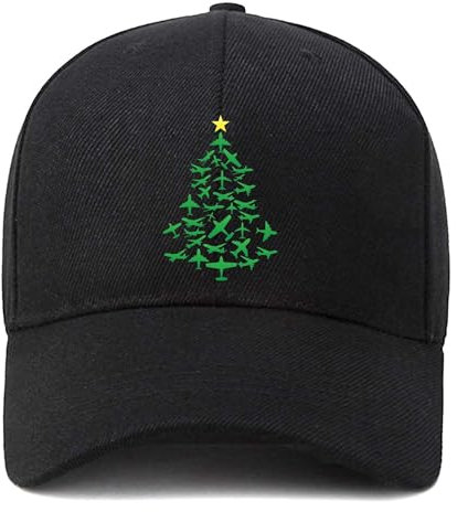 Coole Baseballkappe, verstellbar, unstrukturierte Baumwollmütze, Weihnachtsbaum, Einheitsgr��e