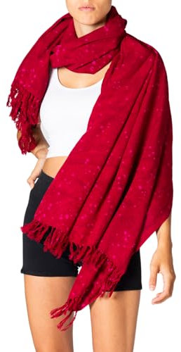 PANASIAM Scarf Starlit, red, L