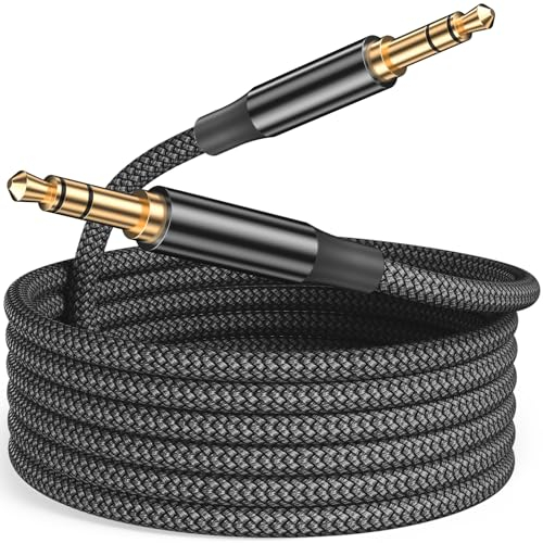 Siwket 3.5mm Aux Kabel & Klinkenkabel 1M, bruchfestes Metallgehäuse (Kopfhörerkabel, Audio Kabel, Klinke auf Klinke, für iPhone/Handy, iPad/Tablet, Kopfhörer, MP3-Player, Auto, Nylon)