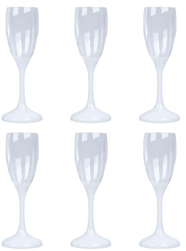 Mnaocz Juego de 6 Copas de Cóctel con Luz LED Intermitente, Copas de Vino Luminosas, Transparentes, de Poliestireno, 120ml, para Regalos de Fiesta de Cumpleaños de Boda(#1)