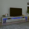 LAPOOH Mueble de TV con Luces LED Gris hormigón 260x36,5x40 cm, Mueble TV Salon, Mueble para TV, Mueble Television, Módulos De Salón, Mueble Salon Moderno 3152781