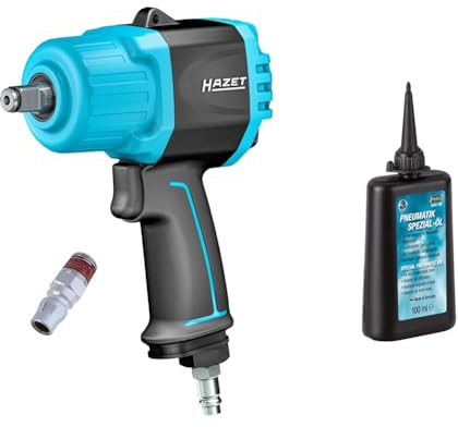 Hazet Schlagschrauber 9012TT | Max. Lösemoment 2200 Nm & Pneumatik-Öl 9400-100 | Füllmenge: 100 ml