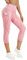 Buepeara Damen Yoga Leggings mit Taschen, High Waist Sporthose Tights Laufhose Fitnesshose Yogahose 3328-08 L