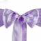 Satin Wedding Chair Sash Bow Tie Satin Ribbon Chair Sashes for Wedding Decoration Hotel Party Supplies - Lilac
