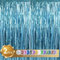 RIBBOOO 2-Pack Hellblau Lametta Vorhang Glitter Metallic Tinsel Vorhang für Party,Geburtstag,Foto Hintergrund,Folie Streamer,Geburtstagsdeko,Dekoration für Disco,Party,Weihnachtsfeier (1x2 Meter)