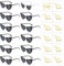 Herz Sonnenbrille Hochzeit Damen, 12 Stück Bride to Be Deko Sonnenbrille Herzform und 12 Team Tattoo Aufkleber, Party Brillen Herz Sonnenbrille Team Bride, Hippie Herzförmige Brille für Wedding Décor