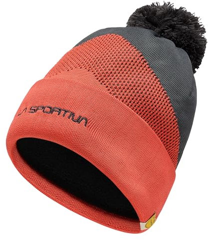 LA SPORTIVA Unisex Knitty Mütze, Cherry Tomato-Carbon, M|S