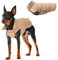 SPACE LION Essential Hundejacke mit Entendaunen, warm, bequem, leicht, wasserabweisend, lässiger Wintermantel für Haustiere (Khakibraun, Größe M)