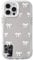 NITITOP Compatible with iPhone 14 Pro Max Case Cute Glossy Mirror Little Bowknot Pattern for Women Girls Ribbon Design White Lens Bezel Design Shockproof Silver Protective Phone Cover - White