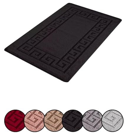 ZIYA HOMES Door Mats Indoor, Machine Washable Soft Doormats 40 X 60 cm, Dirt Trapper Door Mat, Super Absorbent Entrance Rug, Non-slip Floor Mats For Inside, Front Back Door, Pets and Dogs